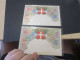 Delcampe - 5 Cartes De Timbres Sur Cartes - Briefmarken (Abbildungen)