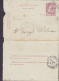 Belgium Postal Stationery Ganzsache Entier Carte-Lettre Letter Card ERTVELDE 1894 ST. DENIS WESTREM (Arr.) (2 Scans) - Carte-Lettere