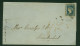 British India 1854 QV 1/2a Half Anna Litho / Lithograph Stamp Franking On Cover Madras To Secunderabad As Per Scan - 1854 East India Company Administration