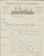 1897 ENTETE  NAVIGATION COMPAGNIE GENERALE TRANSATLANTIQUE  « C.G.T. »  PRIX DU TRANSPORT DES VINS  Superbe Lithographie - 1800 – 1899