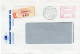 3 R-covers With Red Machine Cancellations - Muttenz I - 4002 Basel 2 - 1200 Genève 3 Rive - Automatenzegels