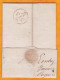 1820 - KGIV - Lettre De Londres, GB Vers Bordeaux, France - Griffe ANGLETERRE En Noir - Cover From London To Bordeaux - ...-1840 Préphilatélie