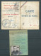 Sur Carte Déporte Du Travailde 1952 , 6 Vignettes,1952 à 1954 De FNDT, On Joint  Une Licence De Circilation AM242 02 - Cartas & Documentos