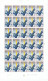 TIMBRE  ZEGEL STAMP  BELGIQUE LOT 10 PLANCHES COMPLETES DE 30 EX.  XX - 1961-1970