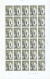 TIMBRE  ZEGEL STAMP  BELGIQUE LOT 10 PLANCHES COMPLETES DE 30 EX.  XX - 1961-1970