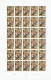 Delcampe - TIMBRE  ZEGEL STAMP  BELGIQUE LOT 10 PLANCHES COMPLETES DE 30 EX.  XX - 1961-1970