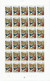 TIMBRE  ZEGEL STAMP  BELGIQUE LOT 10 PLANCHES COMPLETES DE 30 EX.  XX - 1961-1970