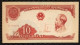 North Vietnam Viet Nam 10 Dong VF Banknote 1958 With Handstamp Of DA THU (means RECALL) - Pick # 74 / 02 Photos - Vietnam