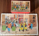 Rare. Ancien Puzzle En Bois, Tintin Et Le Lotus Bleu, Années 50'. Complet Et Bon état. - Puzzels