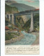 Switzerland   Postcard Gotthardbahn Kerstelenbach Viaduct. Steam Engine Posted 1903 - Kunstbauten