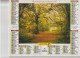 Almanach Du Facteur 1997, Jardin Anglais / Sous-bois à L'automne, OBERTHUR - Groot Formaat: 1991-00