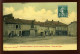 55 - DAMVILLERS - RUE DU MARCHE COUVERT - PLACE DES FETES - MAGASIN LERBRUN-MIGUET - CARTE ANCIENNE TOILEE ET COLORISEE - Damvillers