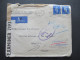 GB Mit Perfin 1941 POW Kriegsgefangenenpost Mit Zensurstreifen Opened By Examiner 3913 Hemer Lazarett Oflag Geprüft - Covers & Documents