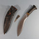 Delcampe - KUKRI GURKHA FOURREAU DECORE BELLE LAME COUTEAU KNIFE INDIA KHUKRI NEPAL - Armes Blanches
