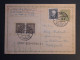 DJ 21 TCHECOSLOVAQUIE  BELLE  CARTE ENTIER   1937 HORNICE   +PAIRE DE TP++  AFF. INTERESSANT ++++ - Cartoline Postali