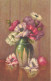 FLEURS, PLANTES & ARBRES - Fleurs - Une Fleur Dans Une Vase - Carte Postale Ancienne - Blumen