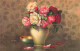 FLEURS, PLANTES & ARBRES - Fleurs - Une Fleur Dans Une Vase - Carte Postale Ancienne - Blumen