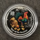 COFFRET 1 DOLLAR ARGENT 2017 YEAR OF THE ROOSTER ( COQ) AUSTRALIE / 1 OZ 9999 - Sammlungen