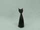 Vintage Decor Horn Cat Figurine Hand Carved Sculpmal Figure #2281 - Otros & Sin Clasificación