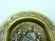 Delcampe - Vintage Brass Ashtray Inlaid Silver And Copper Islamic Motifs #2291 - Asbakken