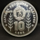 10 LEVA ARGENT 1982 COUPE DU MONDE DE FOOTBALL SOMBRERO 15000 EX. BULGARIE / SILVER - Bulgarien