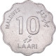 Monnaie, Maldives, 10 Laari, 1984 - Maldivas