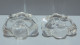 Delcampe - - 2 SALERONS CRISTAL DAUM FRANCE VINTAGE SEL POIVRE Déco TABLE VITRINE    E - Glass & Crystal