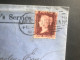 1864 QV GB Penny Red Stamp Cover St. Helens England See - Briefe U. Dokumente