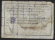 Bicycle License From Lisbon City Council From 1924. Cycle Registration. Obliteration Of Inspection. Licença De Bicicleta - Moto & Vélo