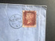 1867 QV GB 1d Red Perf Shifted’IMMI’ Newry Plus Post Mark See - Brieven En Documenten