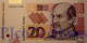 CROATIA 20 KUNA 2001 PICK 39a UNC LOW SERIAL NUMBER "A00001**" - Croazia