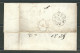 ESPAGNE 1830 Marque Postale  Taxée De Bilbao Pour Londres Cachet D'entrée Espagne Par Saint Jean De Luz - ...-1850 Prephilately