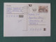 Czech Republic 1999 Stationery Postcard 4 Kcs "Prague 1998" Sent Locally From Cheb, EMS Slogan - Cartas & Documentos