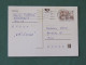 Czech Republic 1998 Stationery Postcard 4 Kcs "Prague 1998" Sent Locally - Lettres & Documents