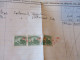 Chine China 3 Stamps Fiscaux Sur Facture Laou Kiu Luen Shanghaï - 1912-1949 Repubblica