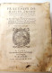 1581. Vélin. Antoine Fontanon. La Pratiqve De Masver Ancien, Ivrisconsvlte - Before 18th Century