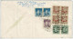 China 1949, Luftpostbrief / Air Mail Shanghai - Samedan (Schweiz), Frankatur Rückseite - Covers & Documents