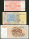 Litauen, Ukraine, Jugoslawien Lot Mit 3 Banknoten, I-II, II,III - Ucraina