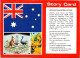 27-2-2024 (1 Y 21) Australia - NSW - Coat Of Arm - Flag + National Anthem - Autres & Non Classés