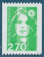 N°3008a Roulette Marianne De Briat 2,70 Vert Avec N° Rouge 030 Neuf** - Coil Stamps