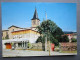 CP 38 Isère ANJOU Prés Roussillon - La Poste P.T.T.  Et L'église Timbrée 1966 - Roussillon