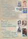 SOVIET UNION. 1962-1963/four Postal Used Envelopes/mixed-franking. - Briefe U. Dokumente