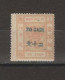 1888 SHANGHAI 20 CASH SURCH IN GREEN BLUE ON 80 CASH MINT H CHAN LS120 $32 - Unused Stamps