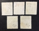 1941 /43 China - Sun Yat Sen Japanese Occupation - 5 Stamps - 1912-1949 République