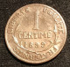 FRANCE - 1 CENTIME 1899 - Daniel-Dupuis - Gad 90 - KM 840 - 1 Centime