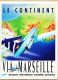 02702 ● MARIGNANE Aéroport InternationalLe CONTINENT Via MARSEILLE PROVENCE - CYRANO 1992 Cpavion - Marignane