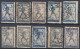 Yugoslavia 1919 Slovenia SHS ⁕ VERIGARI Chain Breaker - 25 Vin Mi.104 ⁕ 10v Used / Shades / Errors - Used Stamps