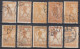 Yugoslavia 1919 Slovenia SHS ⁕ VERIGARI Chain Breaker - 40 Vin Mi.106 ⁕ 10v Used / Shades / Errors - Scan - Used Stamps