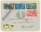 P2672 - ITALIA AMG-FTT , QUADRICOLORE FACENDO L52, 2 IN PIU' DELLA TARIFFA, RACCOMANDATA PER MILANO, 21.8.48 - Storia Postale