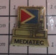 713H  Pin's Pins / Beau Et Rare / INFORMATIQUE / PC ORDINATEUR MEDIATEC - Informatique